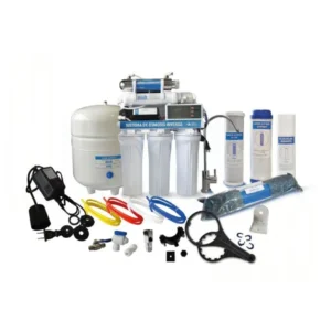 OSMOSIS INVERSA AQUEX 100 GPD, 6 ETAPAS, CON BOMBA, TDS, UV