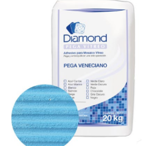 PEGA AZULEJO PEGAMENTO AZUL CARIBE PARA MOSAICO BULTO DE 20 KGP